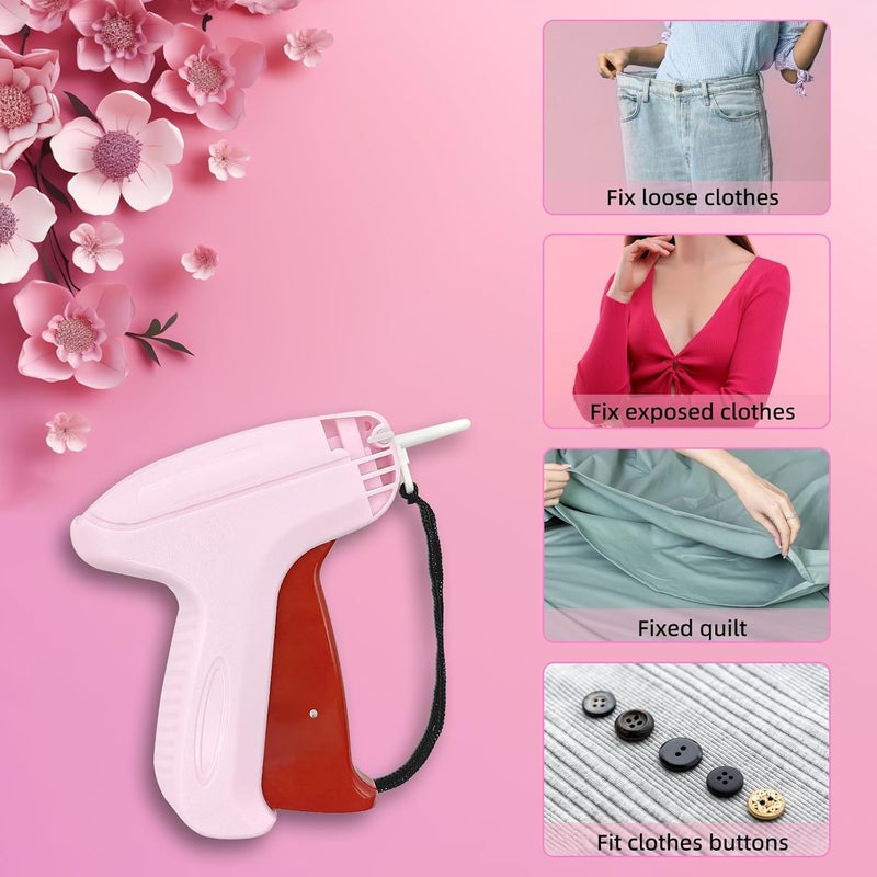 Fifchall Stitch Gun for Clothes - Handheld Fine Stitch Gun Quick Clothing Fixer - Includes 6pcs Fine Needles, 500 Black Fasteners & 500 White Fasteners - Tag Gun for Clothes - Image 5
